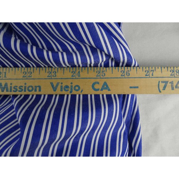 Buxom Curvy Stripe Asymmetrical Sleeve Shirt Dress with Cinched Waist Size 3XL - Picture 8 of 9